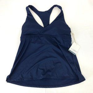 CARVE DESIGNS ~ WOMENS LARGE ~ NAVY LA JOLLA TANKINI SWIM SUIT TOP